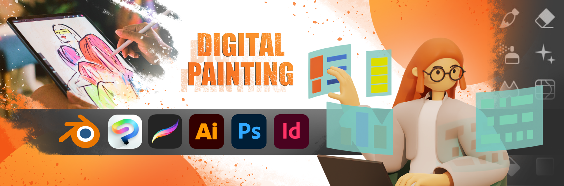 banner digital painting